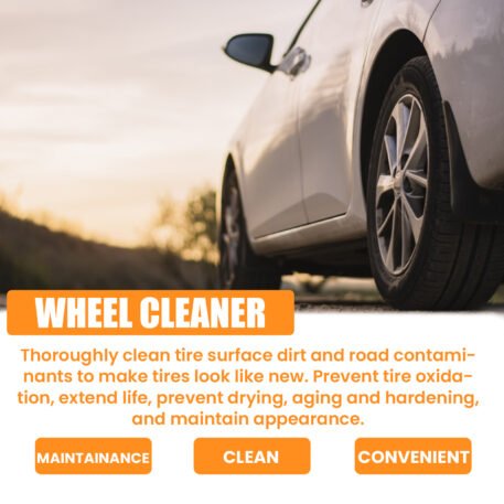 Car Tire Cleaner, Auto Paint Tire Rust Remover Maintenance Retreading Cleaner - Image 4