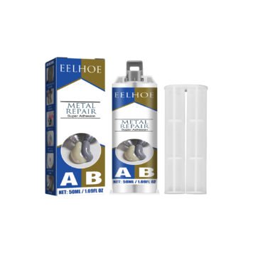 EELHOE Metal Ab Casting Adhesive (50ml)  Metal Repair Agent for Filling Cracks, Sealing Leaks, Quick-Drying Cracks and High-Temperature Resistant Welding