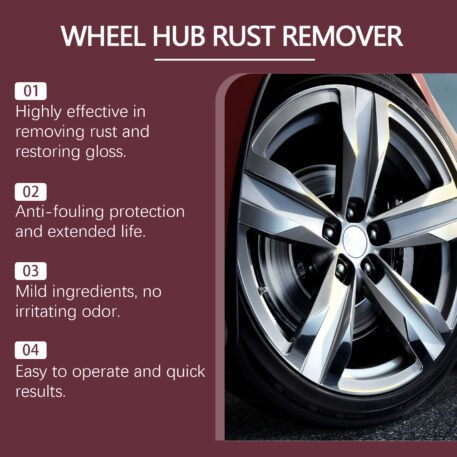 Automobile Wheel Rust Remover, Wheel Rust Remover Spray Rim Rust Remover Polishing Clean Wheel Rust Remover - Image 5