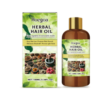 Hoegoa Herbal Hair Care Oil, Effectively Hydrates And Nourishes Scalp To Improve Dry And Irritated Hair Care Oil