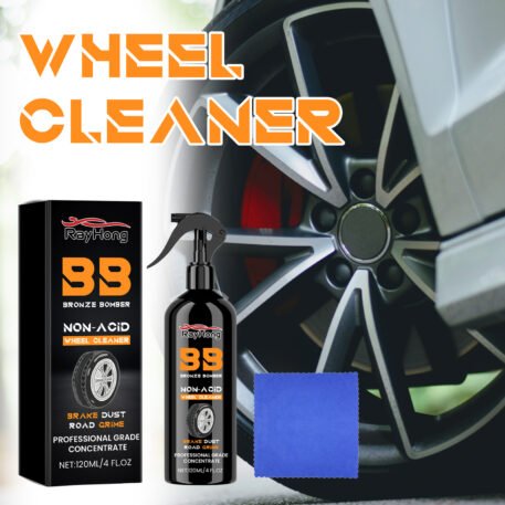 Car Tire Cleaner, Auto Paint Tire Rust Remover Maintenance Retreading Cleaner - Image 3