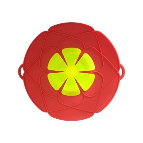 Silicone spill proof lid for household kitchens dust-proof splash proof boiling proof silicone lid flower shaped spill - Image 3
