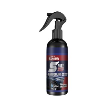DivineLink1 Rayhong Spray Shield Glossy Antifouling Coating shown in a sleek black 128ml spray bottle with a trigger sprayer ideal for car paint protection and shine