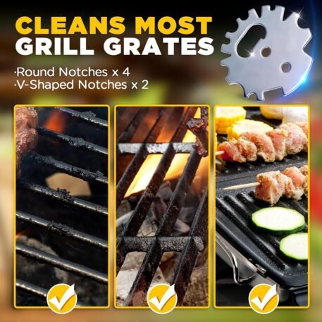 Kitchen small tools barbecue cleaner multifunctional bottle opener barbecue rack cleaning scraper cleaning scraper - Image 4