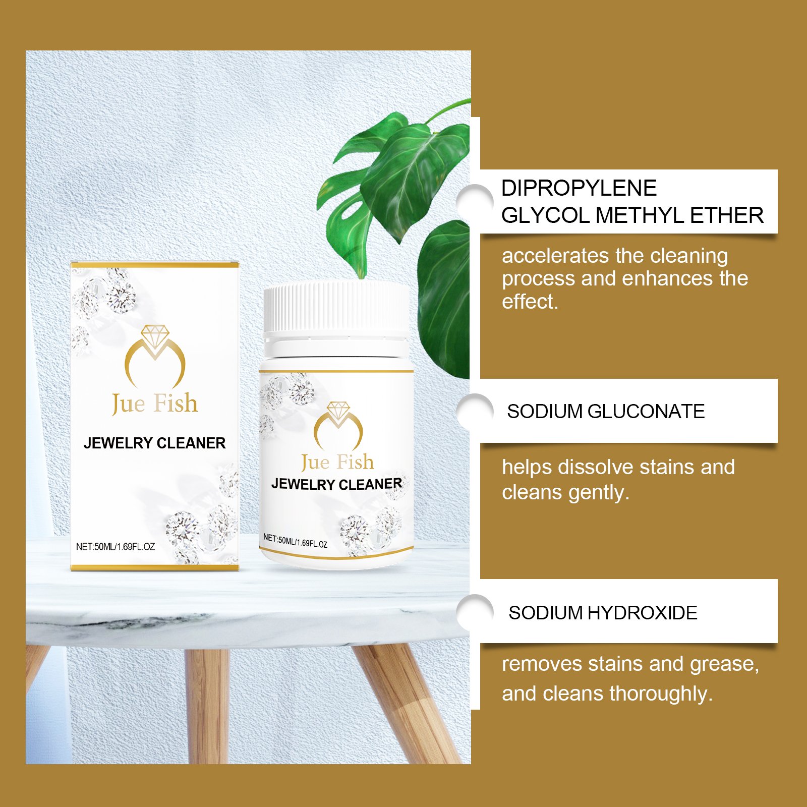 Jewelry Cleaner Jewelry Metal Cleaning Solution Diamond Necklace Rust And Ash Removal Care Solution - Image 4