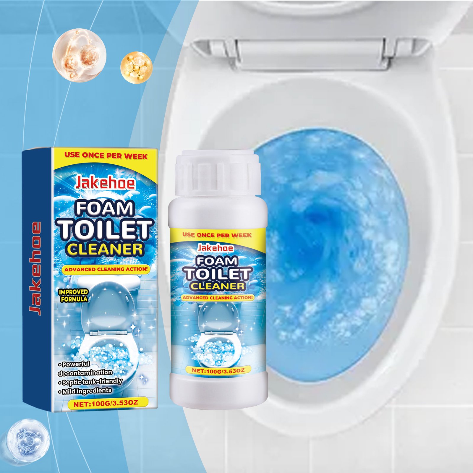 Foam Toilet Cleaner Toilet Cleaner Stains Urine Stains Descaling Odor Cleaning Toilet Cleaner - Image 3