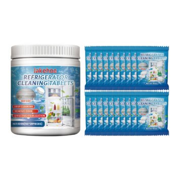 Refrigerator Cleaning Tablets, Refrigerator Freezer Deep Cleaning Descaling Go Dirt Odor Effervescent Tablets
