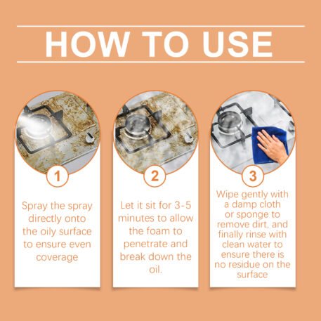 Kitchen Heavy Oil Foam Cleaner Household To Remove Heavy Oil Kitchen Appliances Stain Cleaner - Image 7