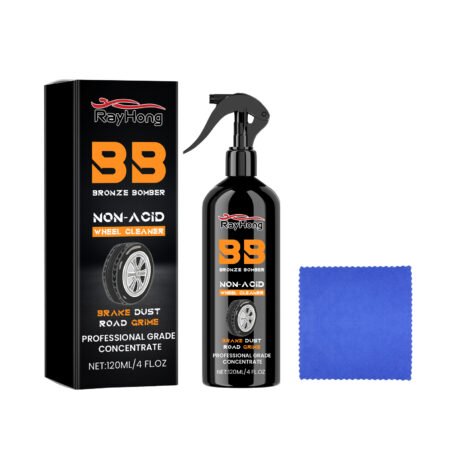 Car Tire Cleaner, Auto Paint Tire Rust Remover Maintenance Retreading Cleaner - Image 2
