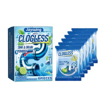 Drain Blockage Removal Powder, Kitchen Bathroom Floor Drain Pipe Cleaning Decontamination Desalting Odor
