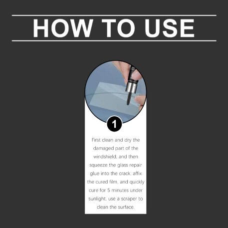 Glass Repair Kit Automotive Windshield Cracks Scratches Clear Vision Portable Adhesive - Image 7