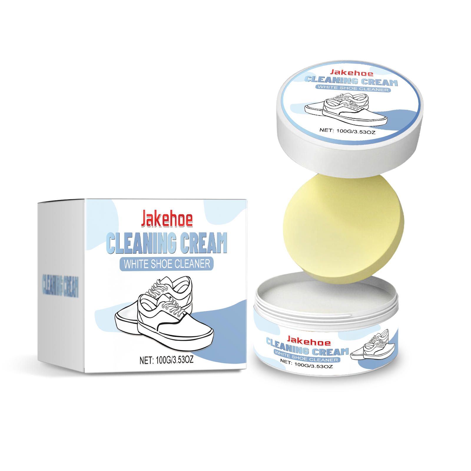 Shoe Decontamination Cleaning Cream Gentle Cleaning Effective Stain Removal Multi-Functional Shoe Cleaning Cream
