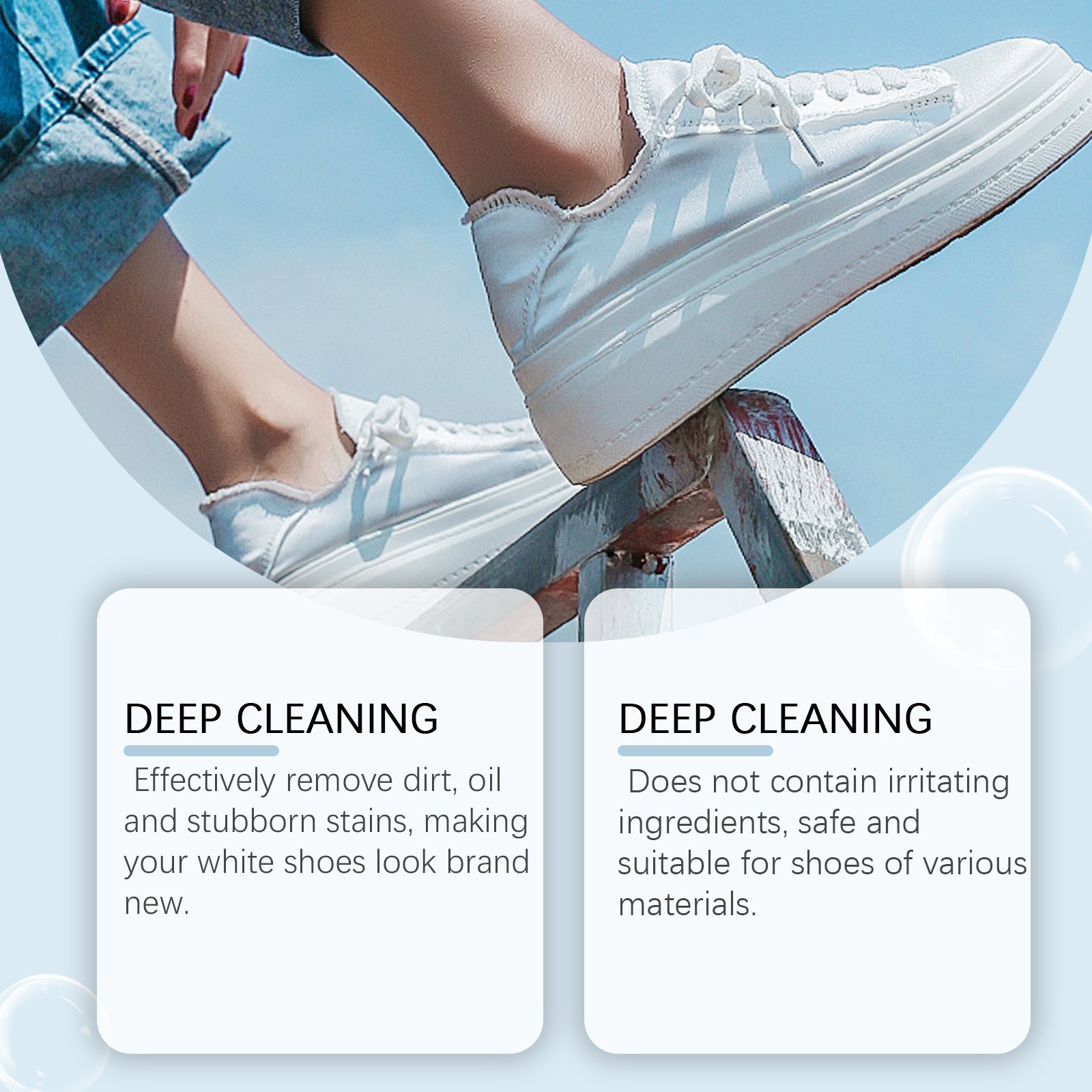 Shoe Decontamination Cleaning Cream Gentle Cleaning Effective Stain Removal Multi-Functional Shoe Cleaning Cream - Image 3