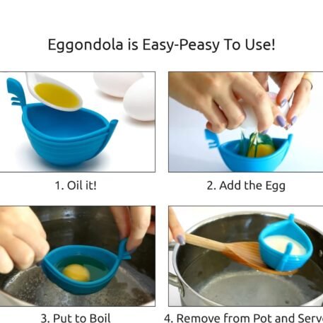 Kitchen practical water wave egg boat water boiled egg maker mold silicone DIY ship boiled egg maker DIY cake frying mold - Image 3