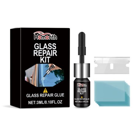 Glass Repair Kit Automotive Windshield Cracks Scratches Clear Vision Portable Adhesive - Image 2