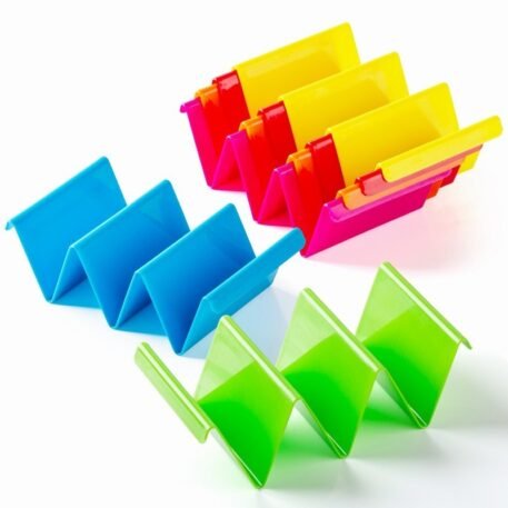 Plastic multi-color wavy tower with thin cake holder tray and Mexican cake holder - Image 2