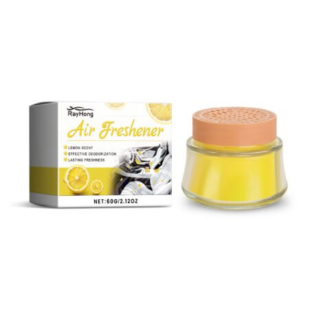 Lemon Fragrance Car Solid Balm, Car Air Fresh Light Fragrance Portable Car Balm - Image 8